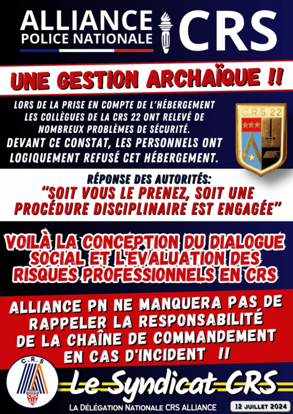 Une gestion archaïque