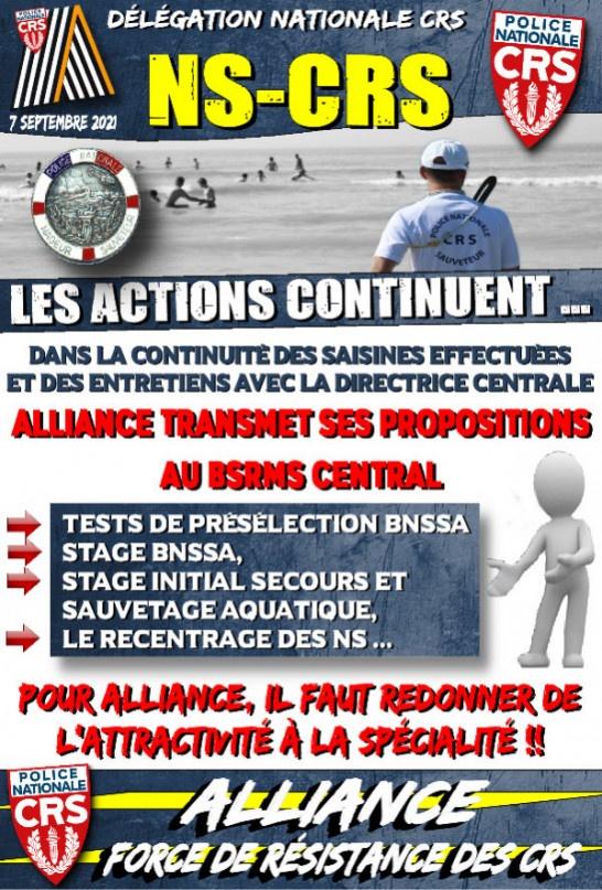 LES ACTIONS CONTINUENT