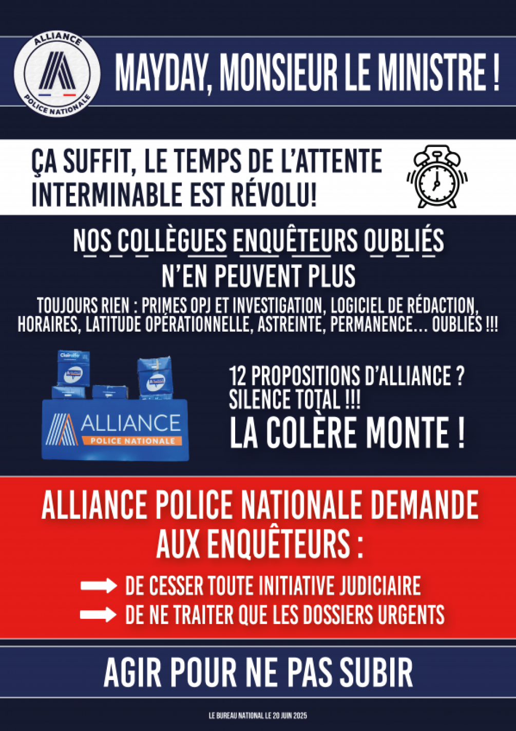 MAYDAY, MONSIEUR LE MINISTRE !